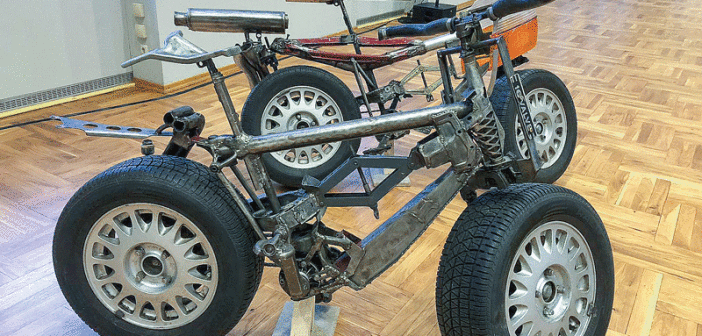 Martin Kaltwassers Fahrräder aus Autoteilen